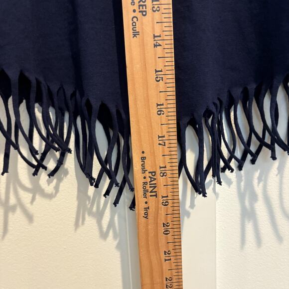 Detroit Tigers Shirt Girl Small 6-8 Blue MLB Baseball Fringe Bow Tiny Turnip Tee - Picture 7 of 9